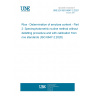 UNE EN ISO 6647-2:2021 Rice - Determination of amylose content - Part 2: Spectrophotometric routine method without defatting procedure and with calibration from rice standards (ISO 6647-2:2020)