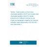 UNE EN ISO 22818:2021 Textiles - Determination of short-chain chlorinated paraffins (SCCP) and middle-chain chlorinated paraffins (MCCP) in textile products out of different matrices by use of gas chromatography negative ion chemical ionization mass spectrometry (GC-NCI-MS) (ISO 22818:2021)