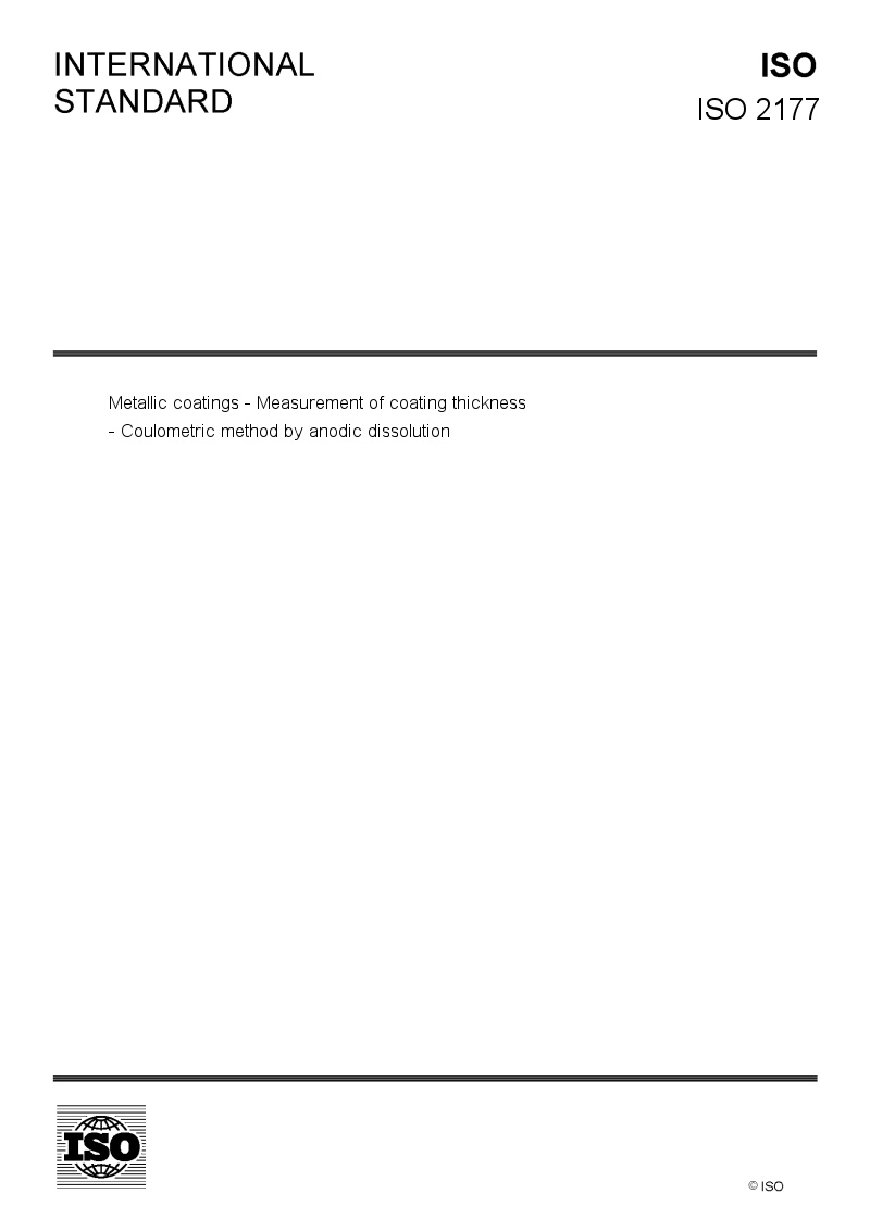 ISO 2177 - European Standards