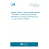 UNE EN 3976:2006 Aerospace series - Titanium and titanium alloys - Test method - Chemical analysis for the determination of hydrogen content (Endorsed by AENOR in March of 2007.)