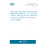 UNE EN IEC 81001-5-1:2022 Health software and health IT systems safety, effectiveness and security - Part 5-1: Security - Activities in the product life cycle (Endorsed by Asociación Española de Normalización in March of 2022.)