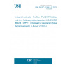 UNE EN IEC 61784-2-17:2023 Industrial networks - Profiles - Part 2-17: Additional real-time fieldbus profiles based on ISO/IEC/IEEE 8802-3 - CPF 17 (Endorsed by Asociación Española de Normalización in August of 2023.)