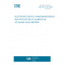 UNE EN 61183:1996 ELECTROACOUSTICS. RANDOM-INCIDENCE AND DIFFUSE-FIELD CALIBRATION OF SOUND LEVEL METERS.