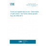 UNE EN ISO 8534:2017 Animal and vegetable fats and oils - Determination of water content - Karl Fischer method (pyridine free) (ISO 8534:2017)