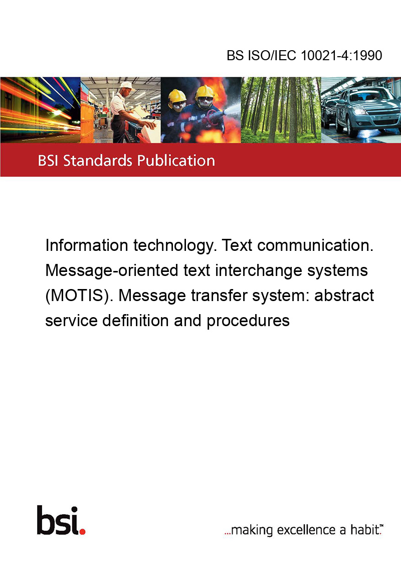 BS ISO/IEC 10021-4:1990 Information technology. Text communication ...