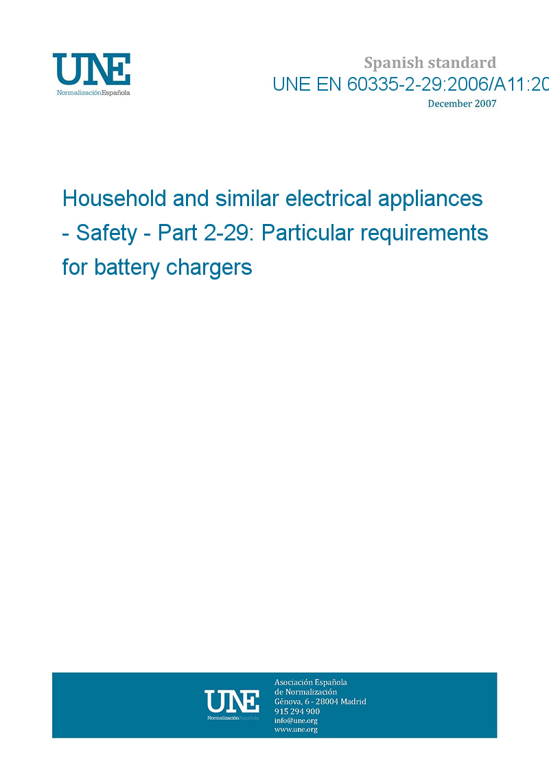 UNE EN 603352292006/A112018 Household and similar electrical
