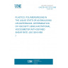 UNE EN ISO 3219:1995 Plastics - Polymers/resins in the liquid state or as emulsions or dispersions - Determination of viscosity using a rotational viscometer with defined shear rate (ISO 3219:1993)