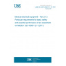 UNE EN ISO 80601-2-13:2013 Medical electrical equipment - Part 2-13: Particular requirements for basic safety and essential performance of an anaesthetic workstation (ISO 80601-2-13:2011)