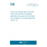 UNE EN 60168/A1:1999 TESTS ON INDOOR AND OUTDOOR POST INSULATORS OF CERAMIC MATERIAL OR GLASS FOR SYSTEMS WITH NOMINAL VOLTAGES GREATER THAN 1 KV.