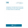 UNE EN ISO 9664:1996 ADHESIVES. TEST METHODS FOR FATIGUE PROPERTIES OF STRUCTURAL ADHESIVES IN TENSILE SHEAR. (ISO 9664:1993).