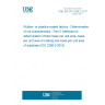 UNE EN ISO 2286-2:2017 Rubber- or plastics-coated fabrics - Determination of roll characteristics - Part 2: Methods for determination of total mass per unit area, mass per unit area of coating and mass per unit area of substrate (ISO 2286-2:2016)