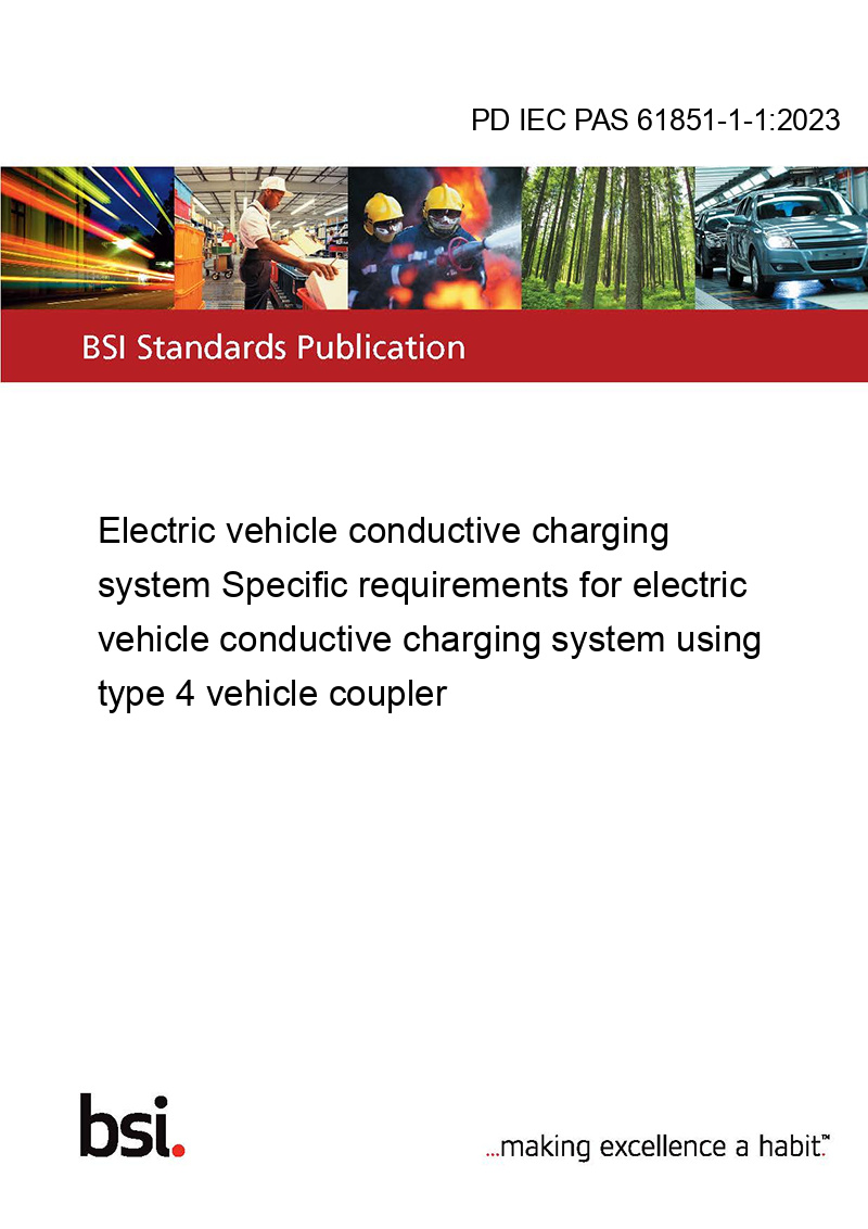 PD IEC PAS 61851112023 Electric vehicle conductive charging system