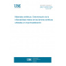 UNE 104305:2000 Sinthetic materials. Determination of relative inflamability for waterproofing synthetic sheets.