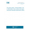 UNE EN 12441-3:2001 Zinc and zinc alloys - Chemical analysis - Part 3: Determination of lead, cadmium and copper - Flame atomic absorption spectrometric method