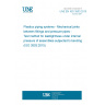 UNE EN ISO 3503:2015 Plastics piping systems - Mechanical joints between fittings and pressure pipes - Test method for leaktightness under internal pressure of assemblies subjected to bending (ISO 3503:2015)