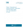 UNE EN ISO 4577:2020 Plastics - Polypropylene and propylene-copolymers - Determination of thermal oxidative stability in air - Oven method (ISO 4577:2019)