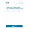 UNE EN ISO 13934-2:2014 Textiles - Tensile properties of fabrics - Part 2: Determination of maximum force using the grab method (ISO 13934-2:2014)