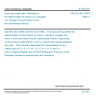 CSN EN ISO 21663 - Solid recovered fuels - Methods for the determination of carbon (C), hydrogen (H), nitrogen (N) and sulphur (S) by the instrumental method