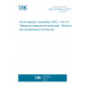 UNE EN 61000-4-4:2013 Electromagnetic compatibility (EMC) - Part 4-4: Testing and measurement techniques - Electrical fast transient/burst immunity test