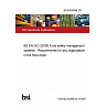 26/30500894 DC BS EN ISO 22000 Food safety management systems - Requirements for any organization in the food chain