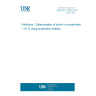 UNE EN 17042:2019 Fertilizers - Determination of boron in concentrations > 10 % using acidimetric titration
