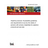 BS ISO 6273:2024 Assistive products. Accessibility guidelines and requirements to survey the needs of persons with sensory disabilities for assistive products and services