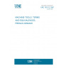 UNE 15011-2:1967 MACHINE-TOOLS. TERMS AND EQUIVALENCES, FRENCH-SPANISH