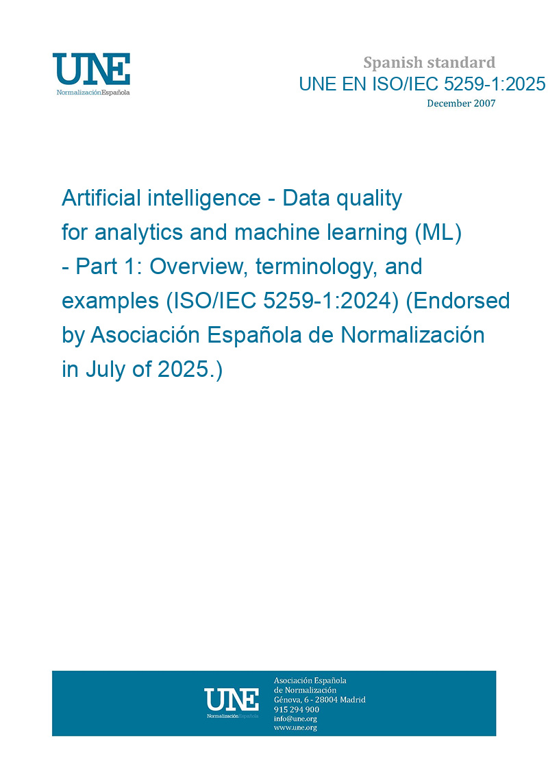 5259 Example UNE EN ISO/IEC 5259-1:2025