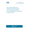 UNE EN IEC 63478-2:2025 User’s quality of experience on multimedia conferencing services - Part 2: Requirements (Endorsed by Asociación Española de Normalización in January of 2026.)