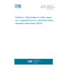 UNE EN 16965:2019 Fertilizers - Determination of cobalt, copper, iron, manganese and zinc using flame atomic absorption spectrometry (FAAS)