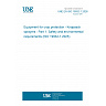 UNE EN ISO 19932-1:2026 - Equipment for crop protection - Knapsack sprayers - Part 1: Safety and environmental requirements (ISO 19932-1:2025) UNE EN ISO 19932-1:2026 - Equipment for crop protection - Knapsack sprayers - Part 1: Safety and environmental requirements (ISO 19932-1:2025)