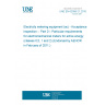 UNE EN 62058-21:2010 Electricity metering equipment (ac) - Acceptance inspection -- Part 21: Particular requirements for electromechanical meters for active energy (classes 0,5, 1 and 2) (Endorsed by AENOR in February of 2011.)