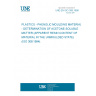 UNE EN ISO 308:1998 PLASTICS - PHENOLIC MOULDING MATERIALS - DETERMINATION OF ACETONE-SOLUBLE MATTER (APPARENT RESIN CONTENT OF MATERIAL IN THE UNMOULDED STATE) (ISO 308:1994).