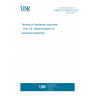 UNE EN 12390-19:2023 Testing of hardened concrete - Part 19: Determination of electrical resistivity