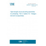 UNE EN 14399-4:2016 High-strength structural bolting assemblies for preloading - Part 4: System HV - Hexagon bolt and nut assemblies