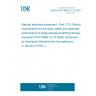 UNE EN ISO 80601-2-70:2020 Medical electrical equipment - Part 2-70: Particular requirements for the basic safety and essential performance of sleep apnoea breathing therapy equipment (ISO 80601-2-70:2020) (Endorsed by Asociación Española de Normalización in January of 2021.)