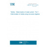 UNE EN 16711-1:2016 Textiles - Determination of metal content - Part 1: Determination of metals using microwave digestion