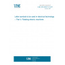 UNE EN 60027-4:2011 Letter symbols to be used in electrical technology -- Part 4: Rotating electric machines