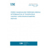 UNE 35064-1:1985 FERRO-VANADIUM AND FERROMOLYBDENUM. DETERMINATION OF PHOSPHORUS CONTENT. SPECTROPHOTOMETRIC METHOD