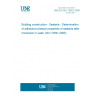 UNE EN ISO 10591:2006 Building construction - Sealants - Determination of adhesion/cohesion properties of sealants after immersion in water (ISO 10591:2005)