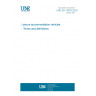 UNE EN 13878:2020 Leisure accommodation vehicles - Terms and definitions