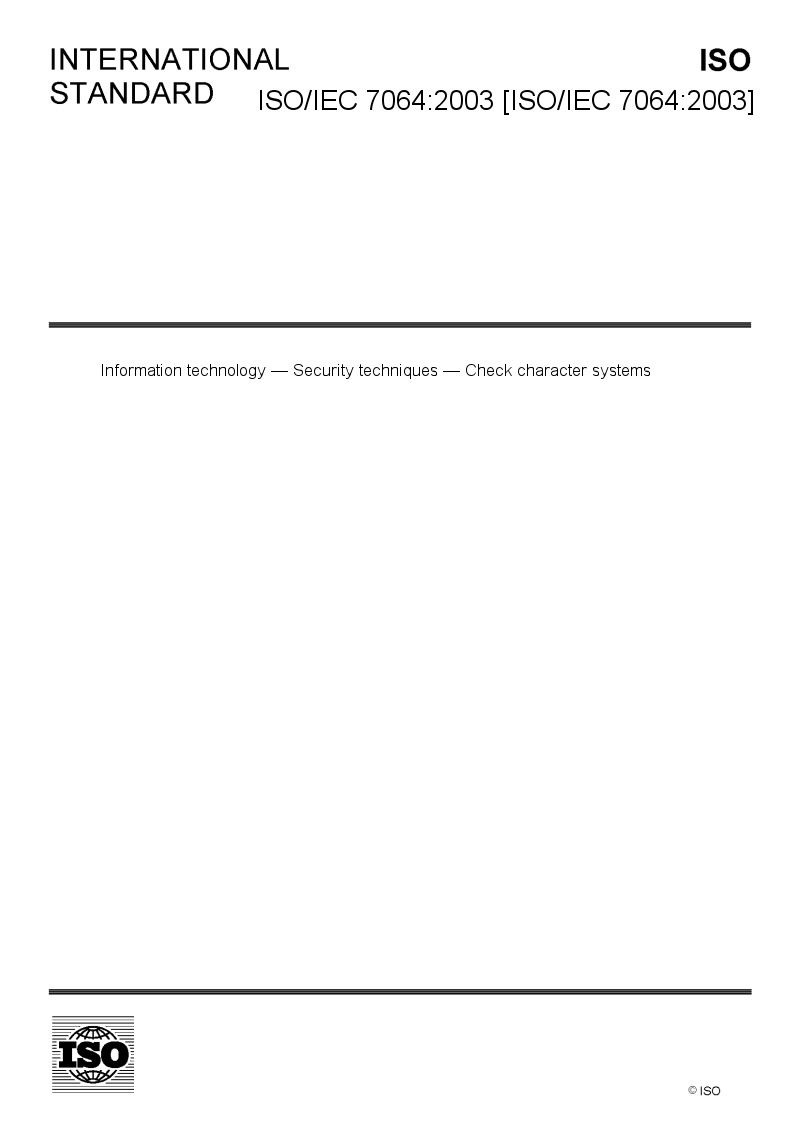 ISO/IEC 7064:2003