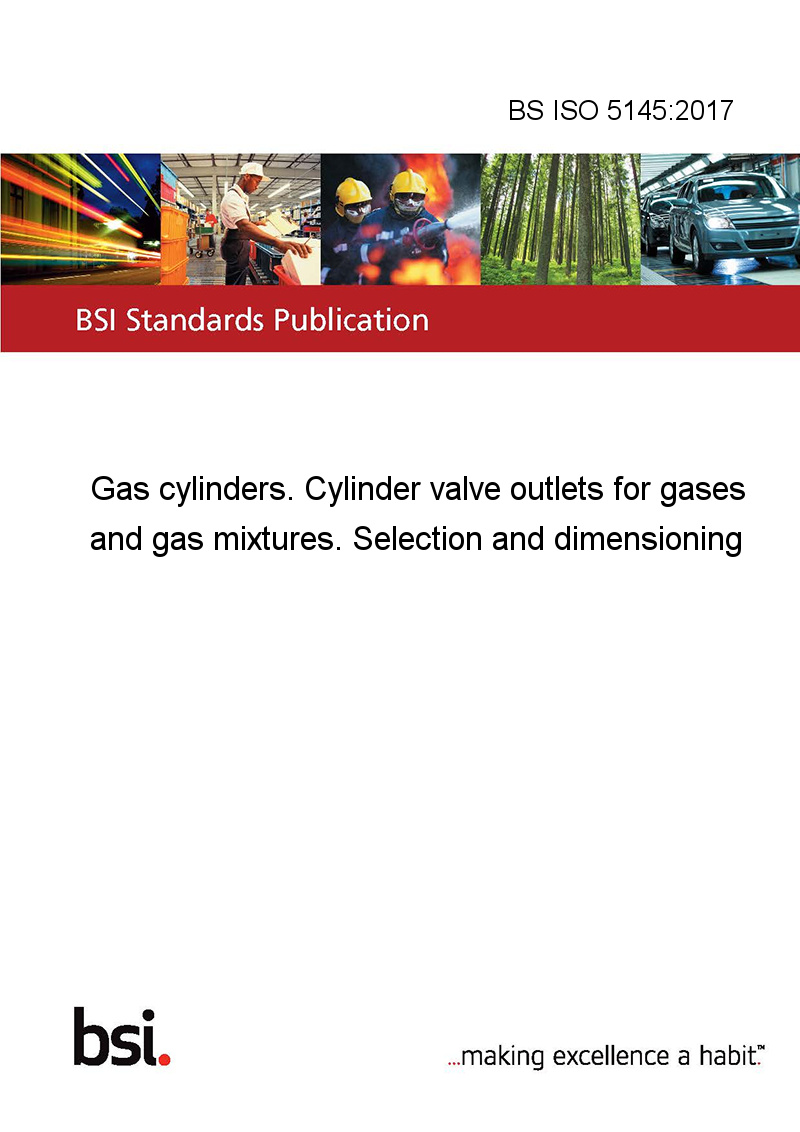 BS ISO 51452017 Gas cylinders. Cylinder valve outlets for gases and