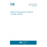UNE 21354:1976 Method of measurement of resistivity of metallic materials