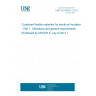 UNE EN 60626-1:2012 Combined flexible materials for electrical insulation - Part 1: Definitions and general requirements (Endorsed by AENOR in July of 2012.)