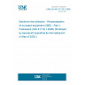UNE EN ISO 21719-1:2026 - Electronic fee collection - Personalization of on-board equipment (OBE) - Part 1: Framework (ISO 21719-1:2026) (Endorsed by Asociación Española de Normalización in May of 2026.) UNE EN ISO 21719-1:2026 - Electronic fee collection - Personalization of on-board equipment (OBE) - Part 1: Framework (ISO 21719-1:2026) (Endorsed by Asociación Española de Normalización in May of 2026.)