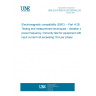 UNE EN 61000-4-28:2000/A2:2009 Electromagnetic compatibility (EMC) -- Part 4-28: Testing and measurement techniques - Variation of power frequency, immunity test for equipment with input current not exceeding 16 A per phase