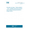 UNE EN 50174-2:2009/A1:2011 Information technology - Cabling installation -- Part 2: Installation planning and practices inside buildings (Endorsed by AENOR in October of 2013.)