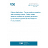 UNE EN 50129:2026 - Railway Application - Communication, signalling and processing system - Safety related electronic systems for signalling (Endorsed by Asociación Española de Normalización in July of 2026.) UNE EN 50129:2026 - Railway Application - Communication, signalling and processing system - Safety related electronic systems for signalling (Endorsed by Asociación Española de Normalización in July of 2026.)