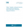 UNE EN ISO 3759:2011 Textiles - Preparation, marking and measuring of fabric specimens and garments in tests for determination of dimensional change (ISO 3759:2011)